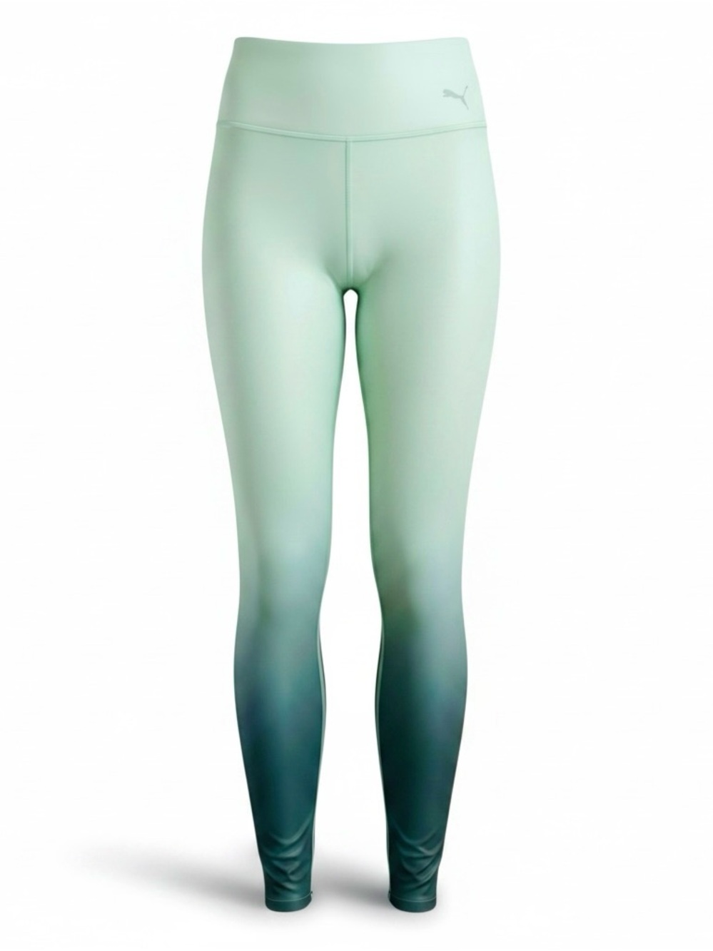 Puma Women’s Mint to Teal Ombre High-Waisted Leggings - Size XS, New